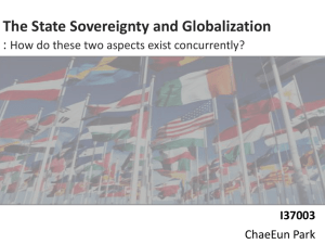The State Sovereignty and Globalization