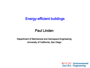 Low energy buildings - University of California, San Diego