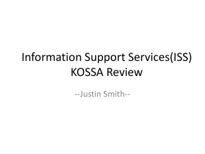 Information Support Service Review