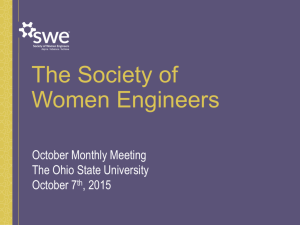October 2015 Presentation - Society of Women Engineers