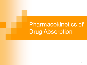 05_Pharmacokinetics of Drug Absorption