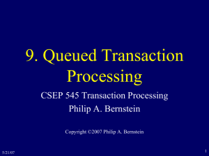 Queued Transaction Processing