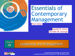 Chapter10 Leadship and Management