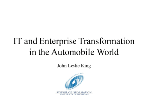 IT and Sectoral Transformation in the Automobile World