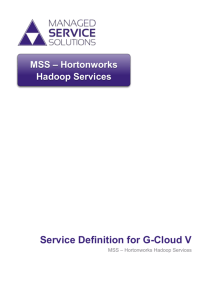 MSS – Hortonworks Hadoop Services