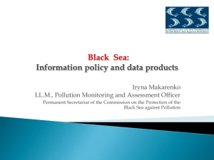 Black Sea: information policy and data products, Irina Makarenko