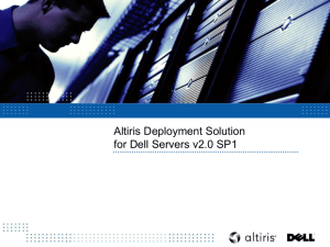 Altiris Deployment Solution for Dell Servers 2.0 SP1