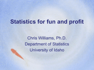 Statistics - University of Idaho