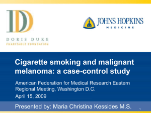Cigarette smoking and malignant melanoma: a case