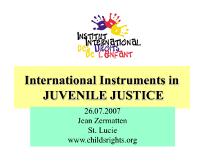International Instruments in Juvenile Justice by Jean Zermatten