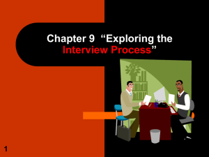 Exploring the Interview Process
