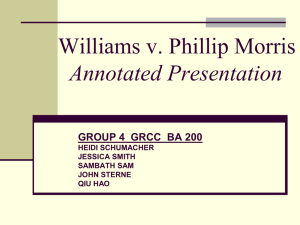 Williams v. Phillip morris