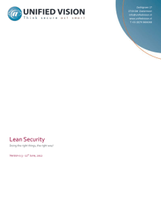 Lean Security - Unified Vision