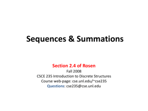 Introduction to Discrete Structures Introduction