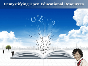 Demystifying Open Educational Resources