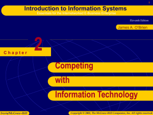 Chapter 2: Competing with Information Technology