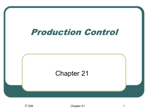 Production Control - College of Engineering | SIU