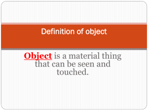 Definition of object Model