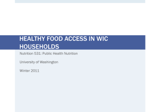 wic family food access project