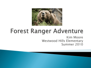 Forest Ranger Adventure - WboroINTELEssentialsSummer2010