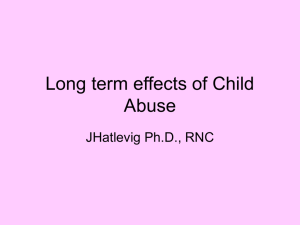 Long term effects of Child Abuse - deafed-childabuse-neglect