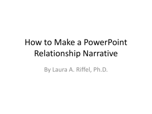 How to Make a PowerPoint Relationship Narrative