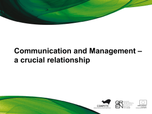 Communication and Management