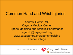 TH-4.01 Common Hand and Wrist Injuries