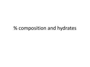 composition and hydrates