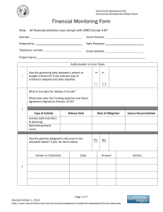 OS Financial Monitoring Form 2014