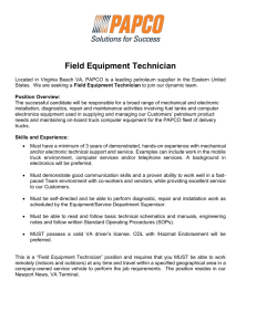 Field Equipment Technician