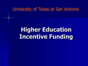 Higher Education - The University of Texas at San Antonio