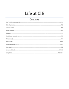 Life at CIE - CIE Oxford