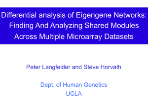 Consensus Modules - UCLA Human Genetics