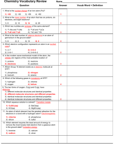 Vocab review ANSWERS