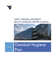 HSC Chemical Hygiene Plan - Health Sciences Center