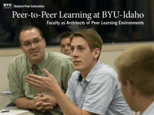 Faculty as Architects of the Learning Experience - BYU