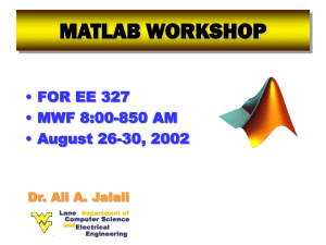 MATLAB Basics