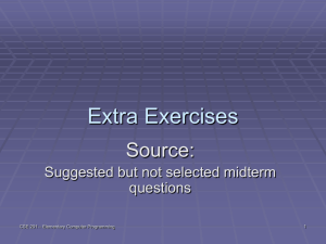 Extra Exercises.