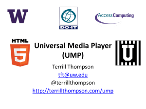 Universal Media Player (UMP)