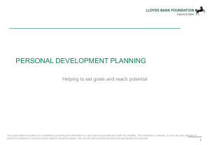 Lloyds Banking Group template with instructions