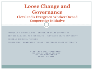 Cleveland's Evergreen Worker Owned Cooperative Initiative