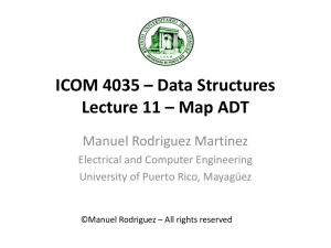 ICOM 4035 - Electrical and Computer Engineering Department