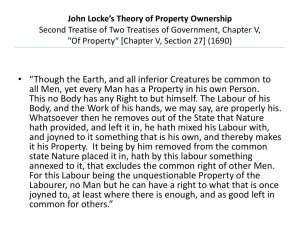 John Locke and James Mill — TWO FORMS OF CAPITALIST