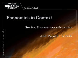 Economics in Context - Higher Education Academy