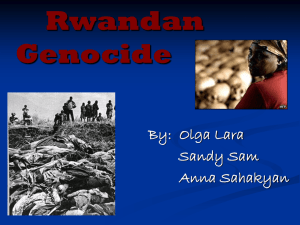 Rwandan Genocide - Pasadena City College