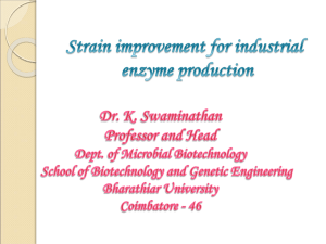 Strain Improvement - Bharathiar University