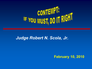 CONTEMPT: IF YOU MUST, DO IT RIGHT