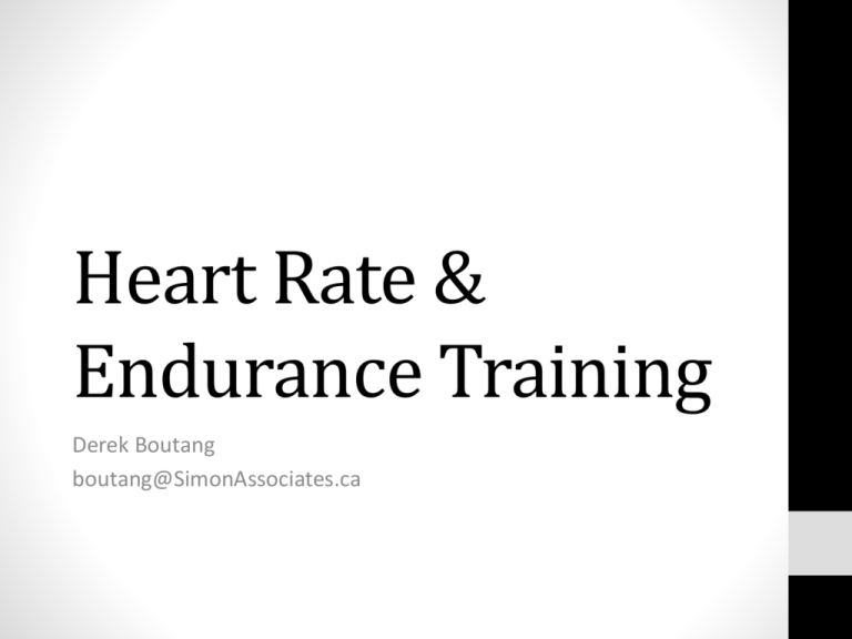 Heart Rate Training