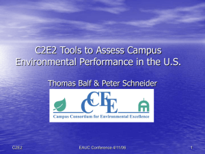 C2E2 - Tools to Assess Campus Environmental